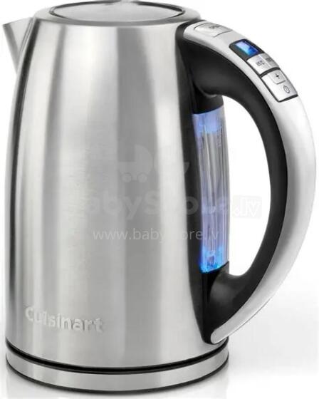 CUISINART elektriskā tējkanna ar 6 temperatūras režīmiem, 1.7l, 1500 W, nerūsējošais tērauds