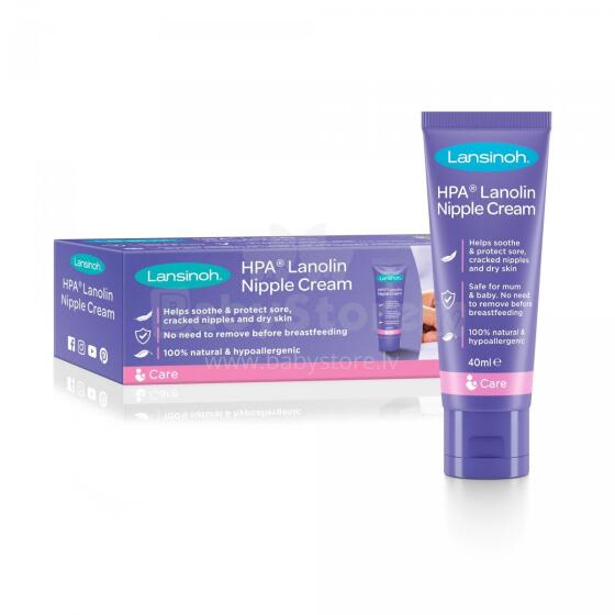 Lansinoh HPA® Lanolin Nipple Cream Art.44302  lanolīna krēms sprauslām,40 ml,