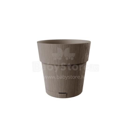 Цветочный горшок с поддоном Ethica &Oslash;15x15 см, коричневый.