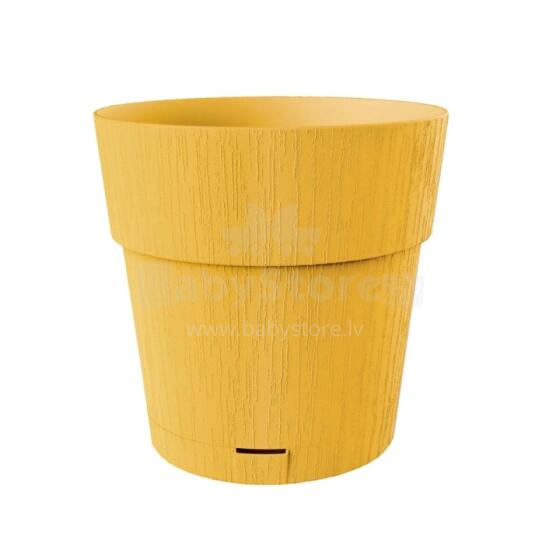 Puķu pods ar paliktni Ethica &Oslash;25x25cm sinepju dzeltens 