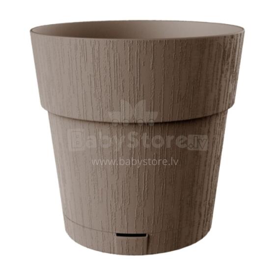 Flower pot with tray Ethica &Oslash;40x39cm brown