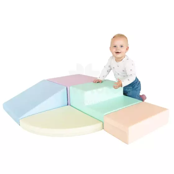 Corner Climber – mīksts rotaļu kāpšanas un kustību komplekts bērniem