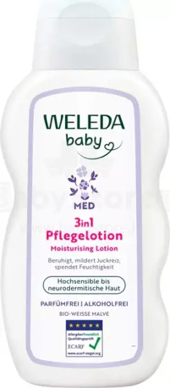 Weleda Baby Derma Body Lotion Art.9039 Moisturizing body lotion 3-in-1 with white mallow extract 200ml.