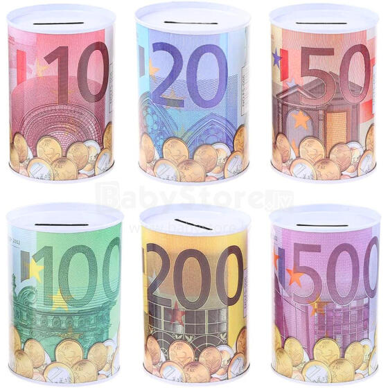 SKARBONKA METALOWA BANKNOT EURO