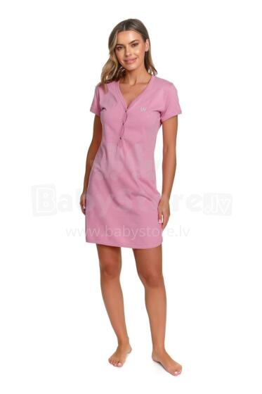 Doctornap  Cotton Night Dress Art.TCB.9505.BLUSH_ROSE.S.01  Kokvilnas naktskrekliņš grūtniecēm/barošanai