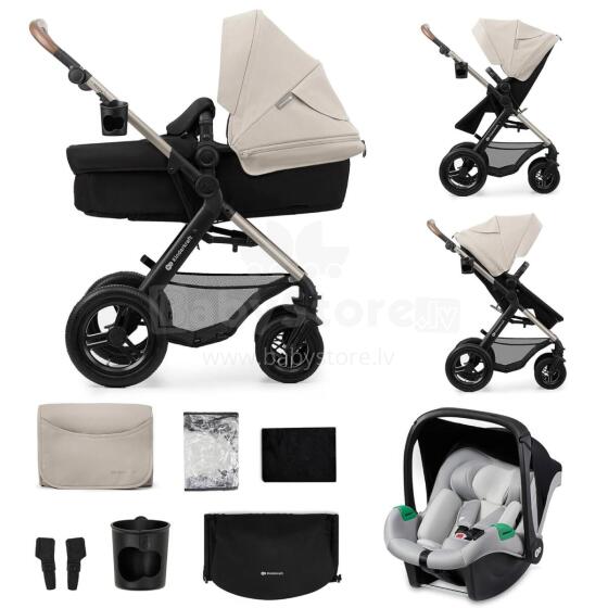 Kinderkraft Moov2 Air 3in1 Art.290378 Grey 3-in-1 baby stroller