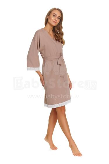 Dobranocka Art.SWW.7461.BEIGE Cotton robe for pregnant women
