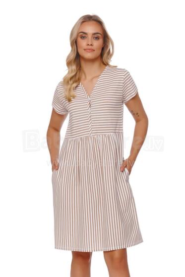Doctornap  Cotton Night Dress Art.TCB.9928.STRIPES  Kokvilnas naktskrekliņš grūtniecēm/barošanai
