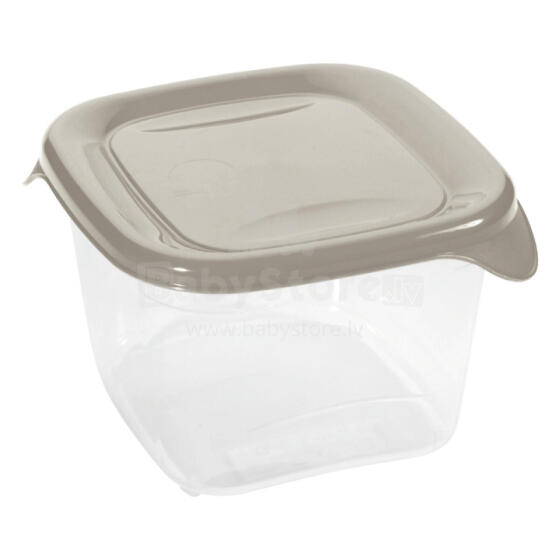 Квадратный контейнер для продуктов Fresh&amp;amp;Go объемом 1,2 л, бежевый.