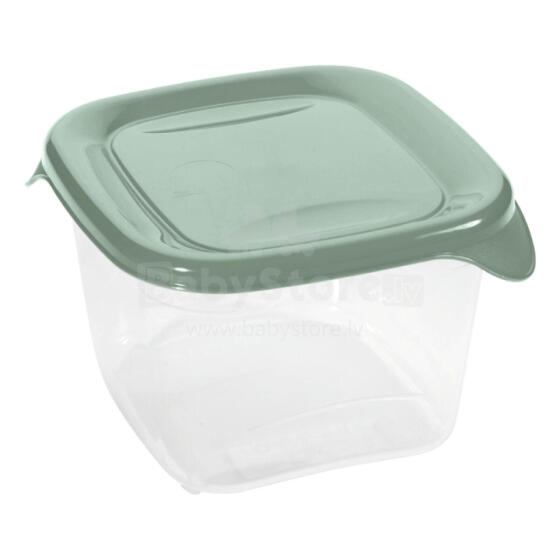 Квадратный контейнер для продуктов Fresh&amp;amp;Go объемом 1,2 л, зеленый.