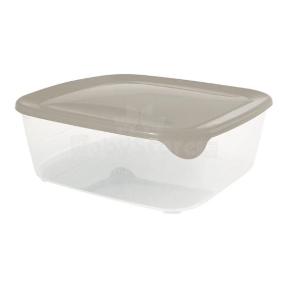 Квадратный контейнер для продуктов Fresh&amp;amp;Go объемом 2,9 л, бежевый.