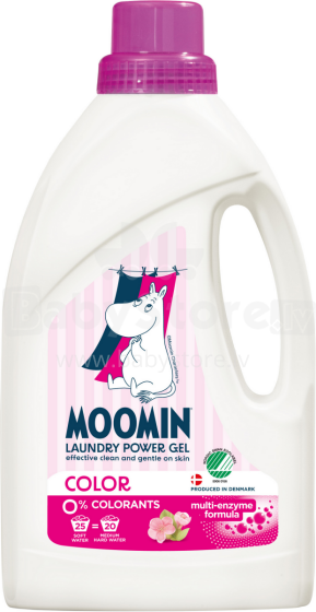 Moomin Color Art.290525  Жидкий стиральный порошок гель для детского белья, 900 мл