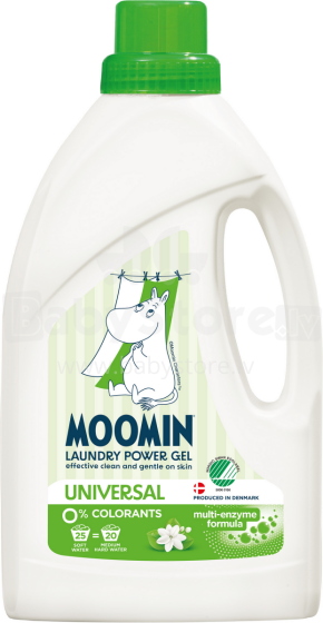 Moomin Universal Art.290526 Жидкий стиральный порошок гель для детского белья, 900 мл