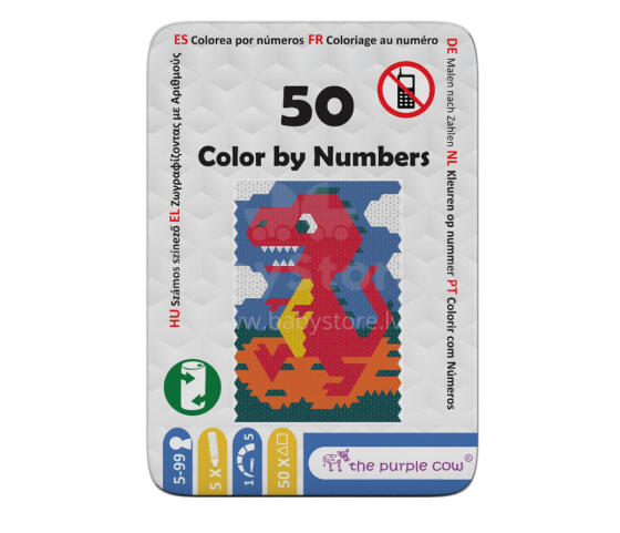 PURPLE COW spēle Color by Numbers, 064