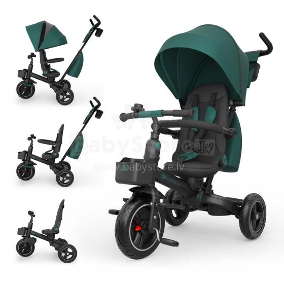 KINDERCRAFT trīsritenis SPINSTEP 2 Plus, zaļš, KRSPST02GREPL00