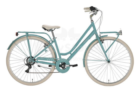 SHARIN Retro 28” Sieviešu Pilsētas Velosipēds, akvamarīna krāsā