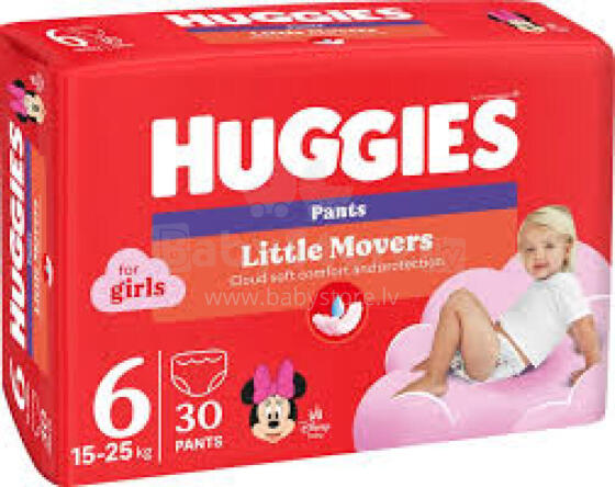 Huggies Pants D S6 Girl Art.290780 Baby diapers 15-25 kg,30 pcs
