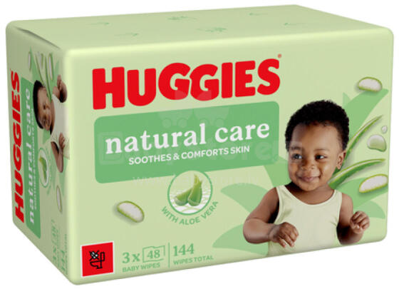 Huggies Natural Care Aloe  Art.290793 Wet wipes 48 x3 pcs.