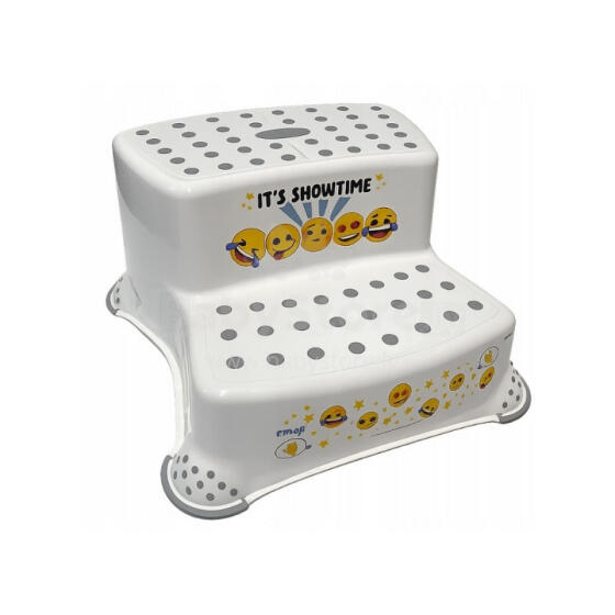 Divpakāpienu soliņš Igor &amp;quot;Emoji Showtime&amp;quot; 40x37x21cm balts
