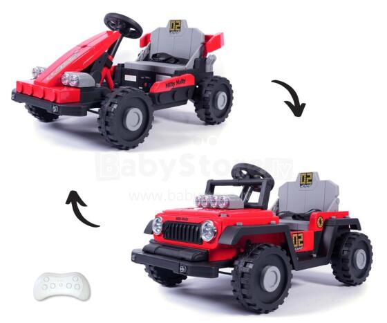 MILLY MALLY 6973 Аккумуляторный автомобиль Prime 2в1 Красный