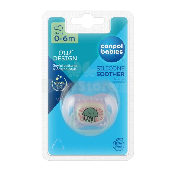 CANPOL BABIES silikona māneklītis LOVE&SEA, 0-6 m., 34/900_pin