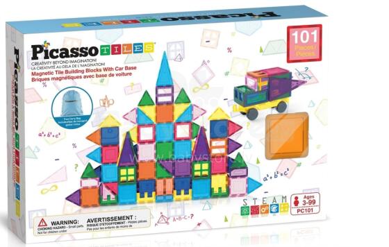 PICASSO TILES Magnētiskais konstruktors 101 detaļa, PC101