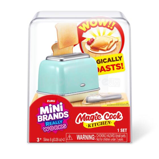 MINI BRANDS miniatūru komplekts Magic Cook Kitchen, 1. sērija, sortiments., 77789UQ1