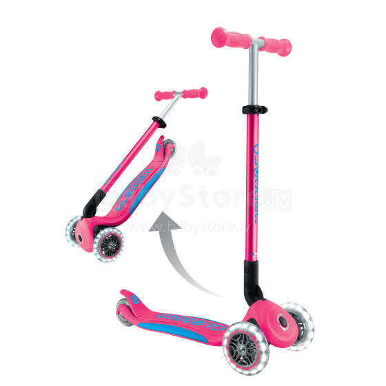 GLOBBER skrejritenis Elite Lights, fuksijas krāsa, 439-610-3
