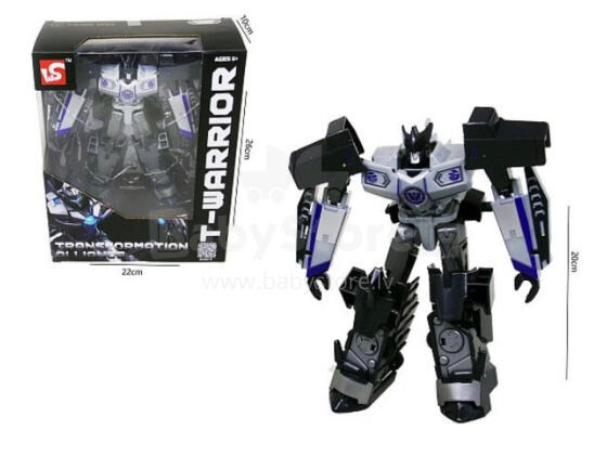 ROBOT / TRANSFORMER - 50547 - pelēks - izmērs 20 cm