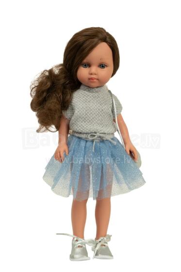 Arias doll girl Carlota in blue skirt, 36 cm