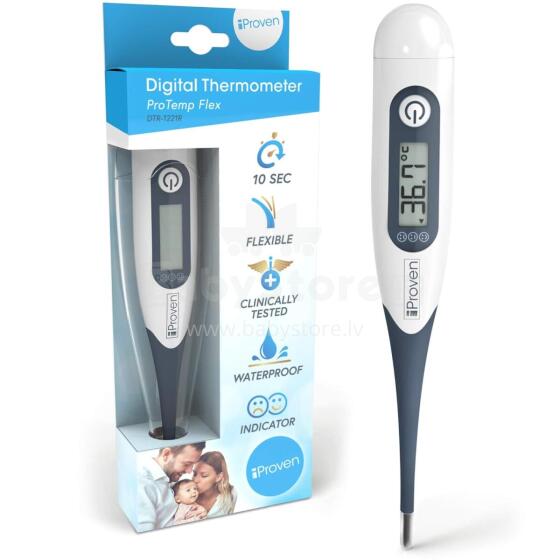 Bebe Basic Digital Thermometer with Flexible Tip Art.DTR-1221R Digitālais termometrs ar mīksto uzgali