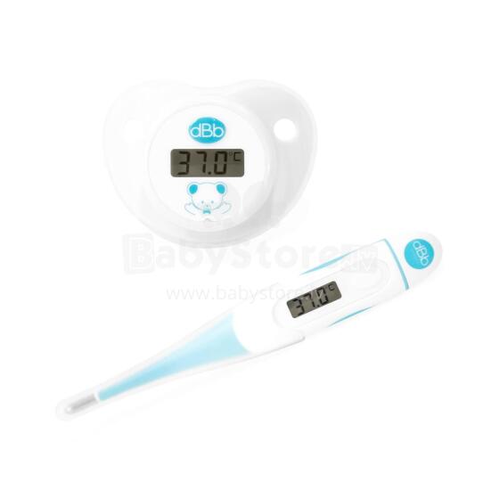 Bebe Basic Soft Tip Digital Thermometer 2 in1 Art.291819 Digitālais termometrs ar mīksto uzgali+knupītis termometrs