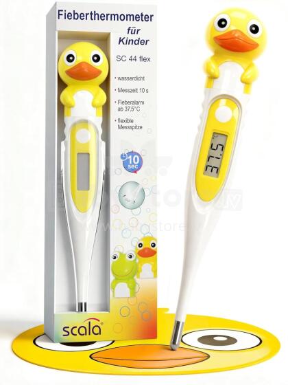 Bebe Basic Digital Thermometer with Flexible Tip Art.SC 44 Duck Digitālais termometrs ar mīksto uzgali