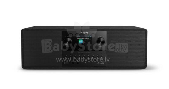 PHILIPS Mikro mūzikas sistēma ar Bluetooth, DAB+/FM radio, CD/USB, melna