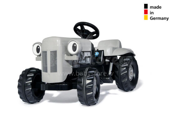 RollyKid Little Grey Fergie pedāļu traktors ar piekabi