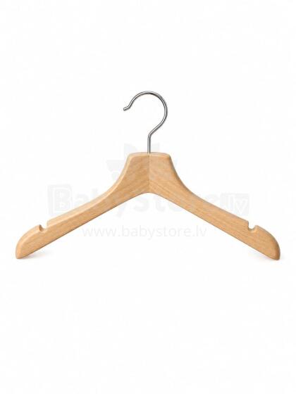 Bebe Basic Cloth Hanger Art.291992 Drēbju pakaramais (dabīga koka, 1 gb.)