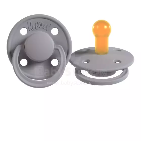 Rebael Natural Rubber Round Latex Art.292017 Pewter   Pacifier (nipple) made of 100% natural rubber 0-6 months (1 pcs.)