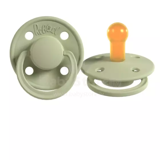 Rebael Natural Rubber Round Latex Art.292017 Laurel  Пустышка(соска) из 100% натурального каучука 0-6 мес.(1 шт.)