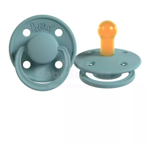 Rebael Natural Rubber Round Latex Art.292018 Powder  Apaļš māneklītis (knupītis) no 100% naturāla kaučuka no 0-6 mēn. (1 gb.)
