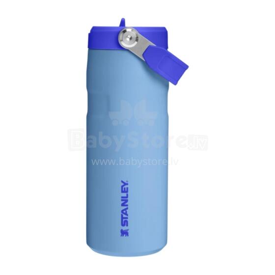 Термос с трубочкой IceFlow Bottle Flip Straw 2.0 0.47L светло-голубого цвета