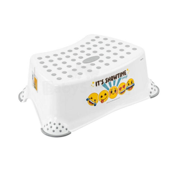 Pakāpienu soliņš Tomek &amp;quot;Emoji Showtime&amp;quot; 40,5x28,5x14cm balts