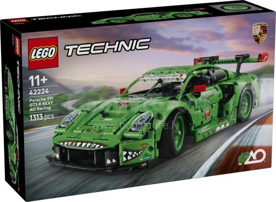 LEGO Technic Porsche 911 GT3 R REXY AO sacīkšu auto