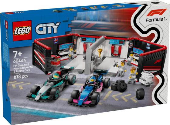 LEGO City F1 Гараж и автомобили Mercedes-AMG и Alpine