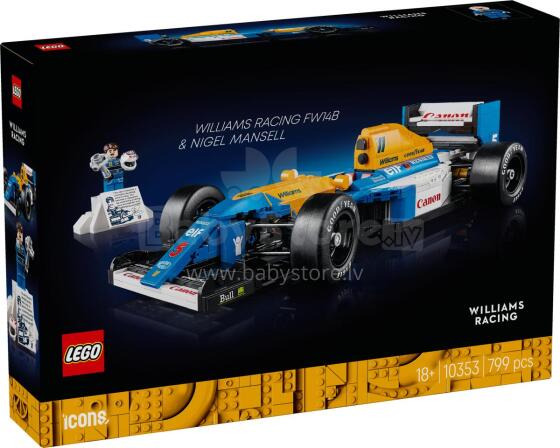 LEGO Icons Williams Racing FW14B un Nigel Mansell