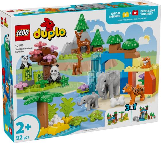 LEGO DUPLO 3in1 Meža dzīvnieku ģimenes