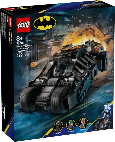 LEGO Super Heroes Batman Tumbler pret Divām Sejām un Jokera