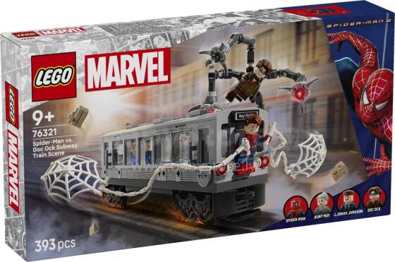 LEGO Super Heroes Zirneklis pret Doktoru Oka metro vilciena aina