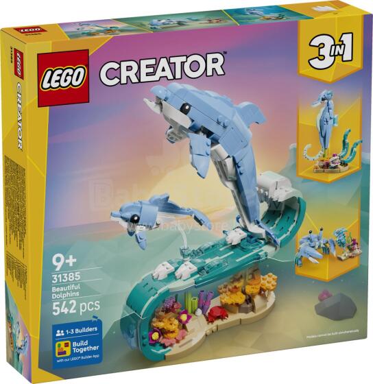 LEGO Creator Jūras Dzīvnieki: Skaistie Delfīni