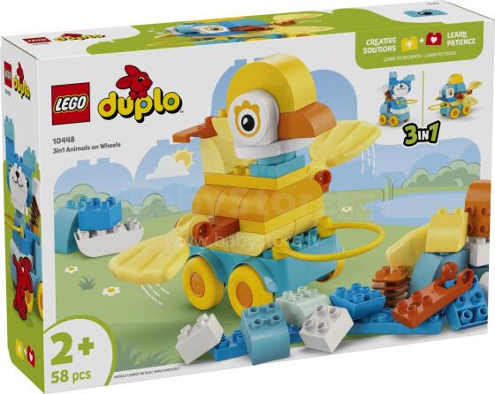 LEGO DUPLO 3in1 Dzīvnieki uz riteņiem