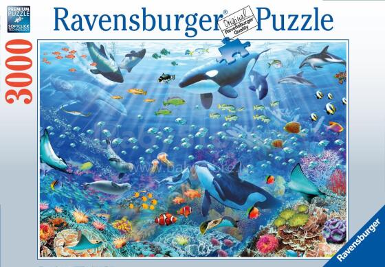 Ravensburger puzle 3000 gabali zemūdens pasaule
